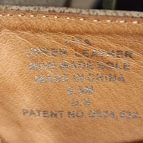 Excellent US8.5Jeffrey Campbell Platform LaceUp Boot LITA Greenish Khaki - Picture 12 of 13